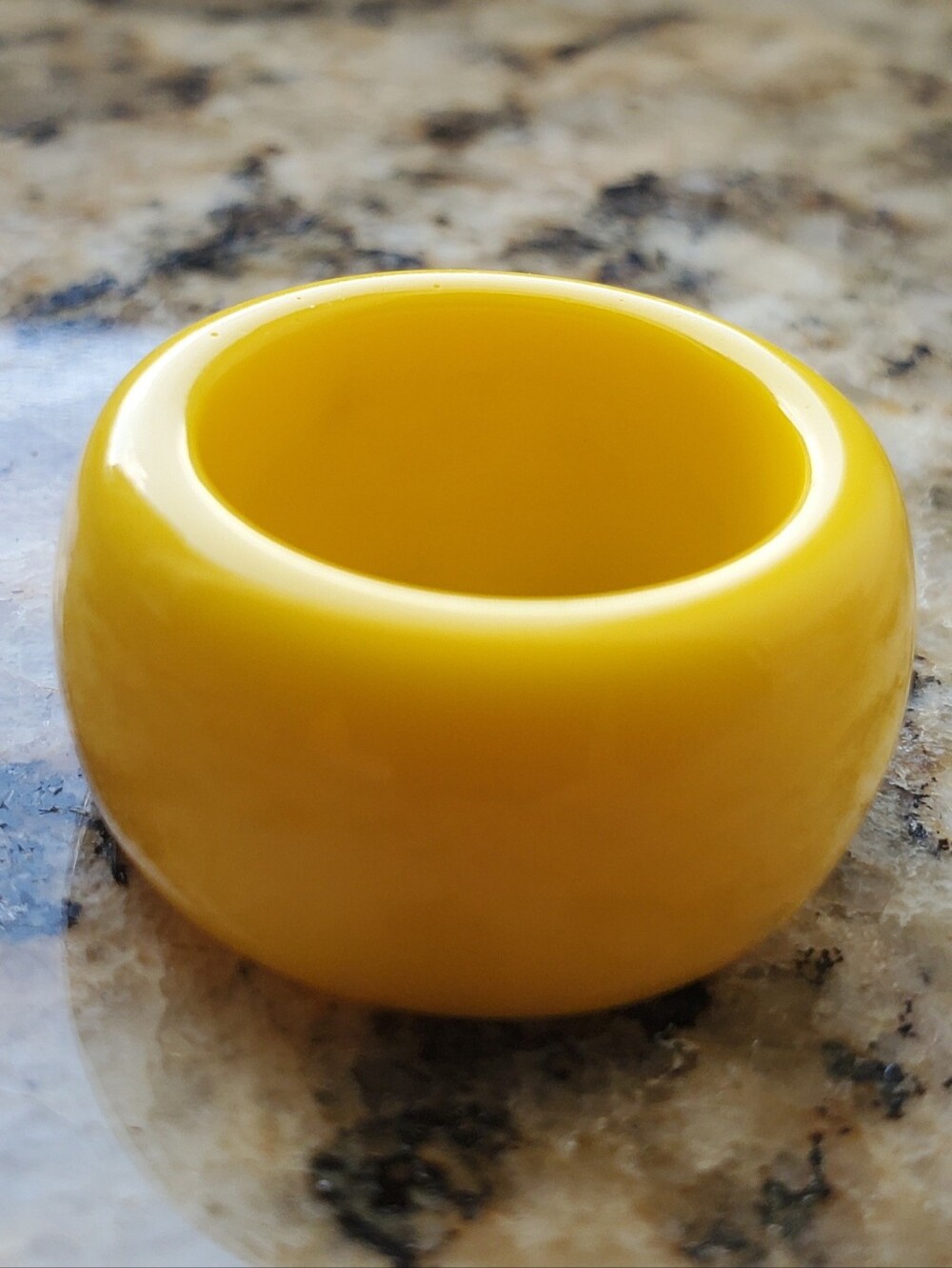 Bright Yellow Resin Ring
